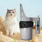 Large Cat Litter Scoop With Built In Waste Storage Box Durable Plastic Kitty Litter Shovel With Trash Bag Holder For Cat Litter