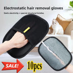1/10pcs Pet Hair Removal Brush Fluff Remover Glove Removes Hairs Dog Double-sided Hair Cleaning Gloves Cats Wool Glove Grooming