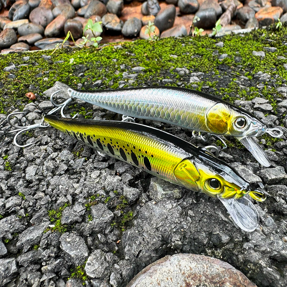 Sinking Minnow Lure 14.5g 11.5cm Gravity Transfer System Long Casting 3 Hooks Swimbait Gear Pesca Popper Tackle Fishing Bait