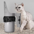 Large Cat Litter Scoop With Built In Waste Storage Box Durable Plastic Kitty Litter Shovel With Trash Bag Holder For Cat Litter