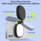 Magnetic Multi-functional Mobile phone Selfie mirror Mini Fill light dual-colour adjustable reversible fill light bracket