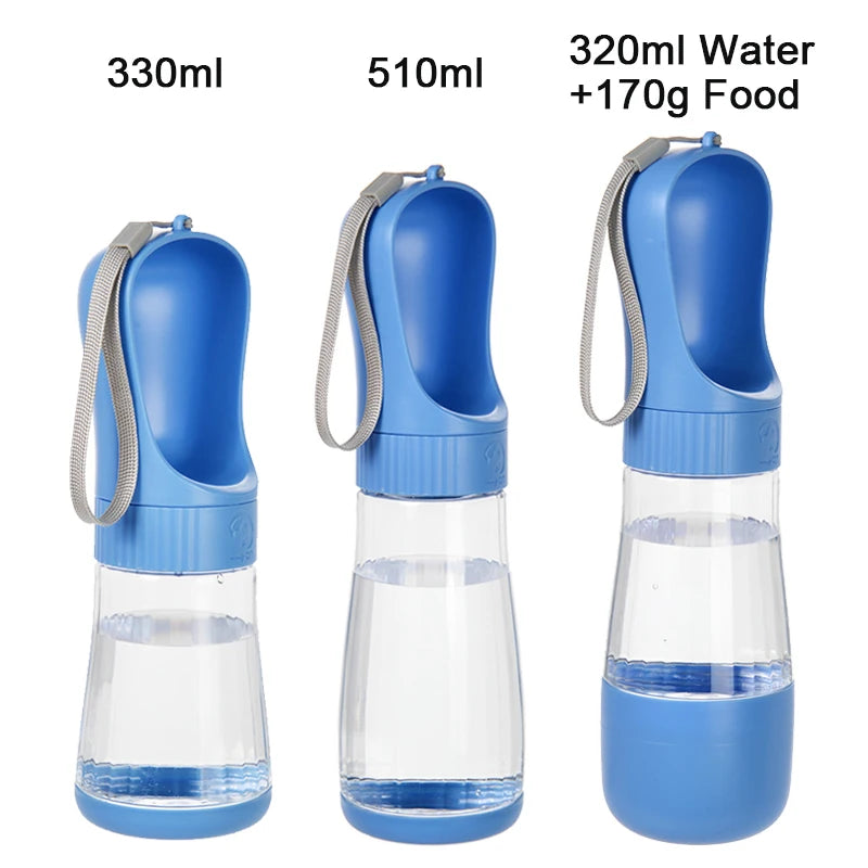 2-in-1 Portable Dog Water Bottle – Leak-Proof & Compact Travel Bottle for Small Dogs