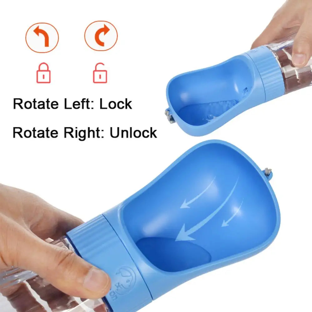 2-in-1 Portable Dog Water Bottle – Leak-Proof & Compact Travel Bottle for Small Dogs