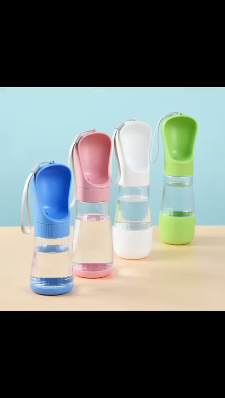 2-in-1 Portable Dog Water Bottle – Leak-Proof & Compact Travel Bottle for Small Dogs