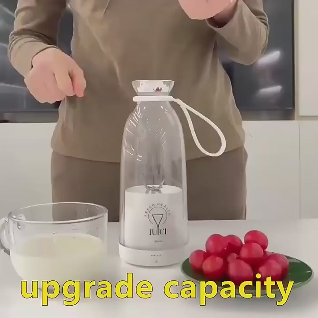 380ML Juicer USB Rechargeable Blender Fresh Fruit Juicer Portable Juice Bottle Mini Fast Electric Blender Smoothie Ice Maker
